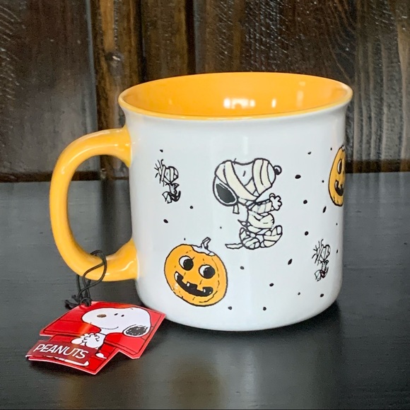 Peanuts Snoopy & Woodstock Halloween Mug - Mummies Jack O’ Lantern - Picture 8 of 11